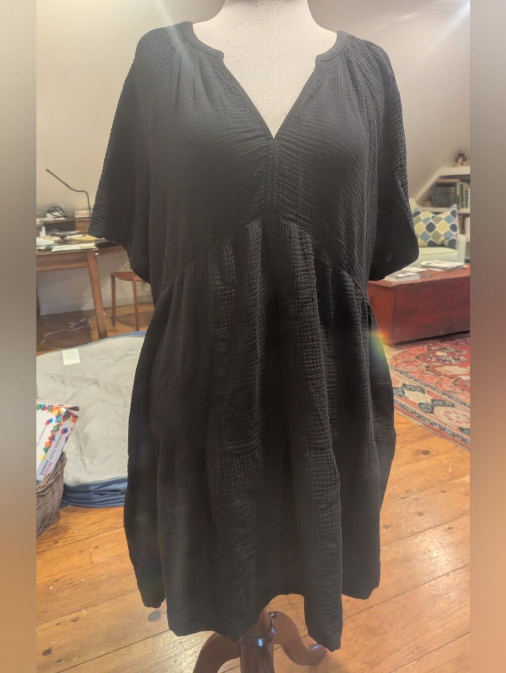 GAP Women's Black Gauze Dress